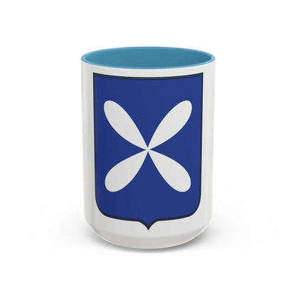 88th Infantry Regiment (U.S. Army) Accent Coffee Mug-15oz-Light Blue-Go Mug Yourself