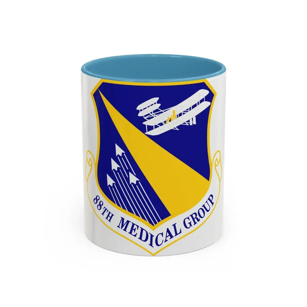 88th Medical Group (U.S. Air Force) Accent Coffee Mug 11oz Light Blue - Go Mug Yourself