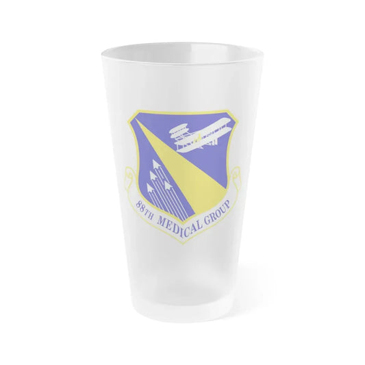 88th Medical Group (U.S. Air Force) Frosted Pint Glass 16oz Default Title - Go Mug Yourself