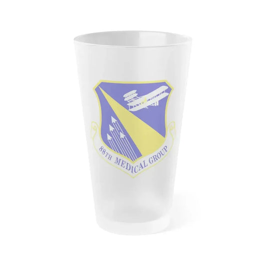 88th Medical Group (U.S. Air Force) Frosted Pint Glass 16oz Default Title - Go Mug Yourself