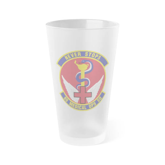 88th Medical Operations Squadron (U.S. Air Force) Frosted Pint Glass 16oz-16oz-Frosted-Go Mug Yourself