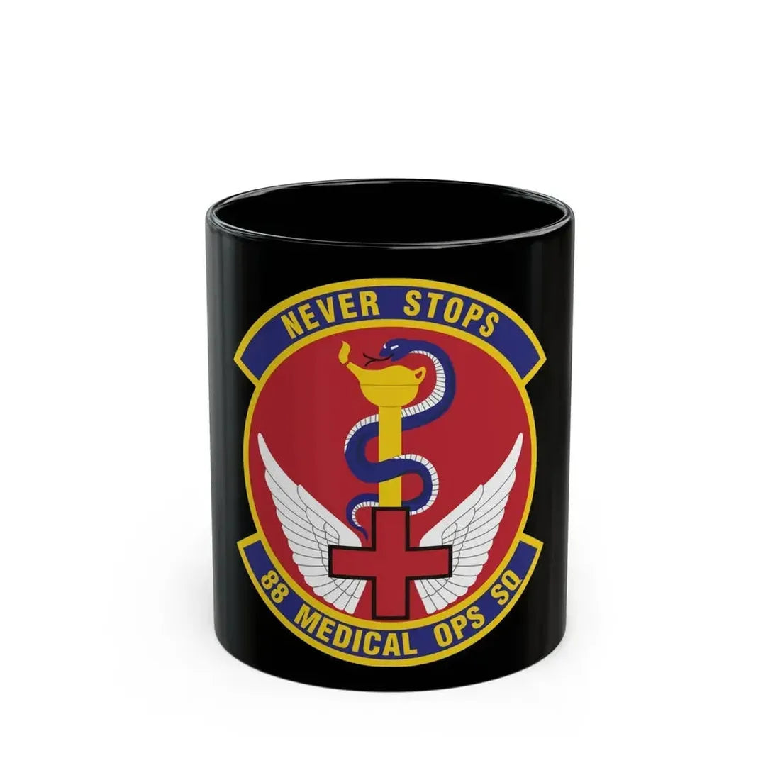 88th Medical Operations Squadron (U.S. Air Force) Black Coffee Mug 11oz - Go Mug Yourself