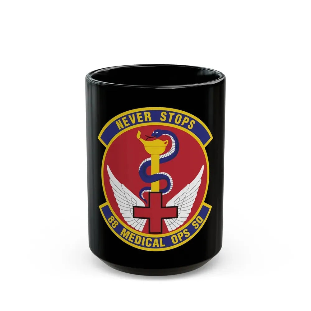 88th Medical Operations Squadron (U.S. Air Force) Black Coffee Mug 15oz - Go Mug Yourself
