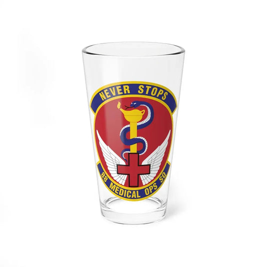 88th Medical Operations Squadron (U.S. Air Force) Pint Glass 16oz 16oz - Go Mug Yourself
