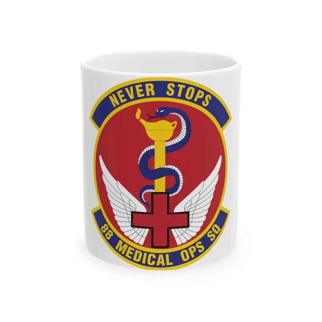 88th Medical Operations Squadron (U.S. Air Force) White Coffee Mug 11oz - Go Mug Yourself