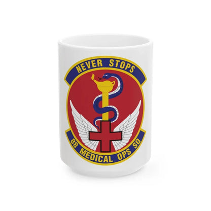 88th Medical Operations Squadron (U.S. Air Force) White Coffee Mug 15oz - Go Mug Yourself