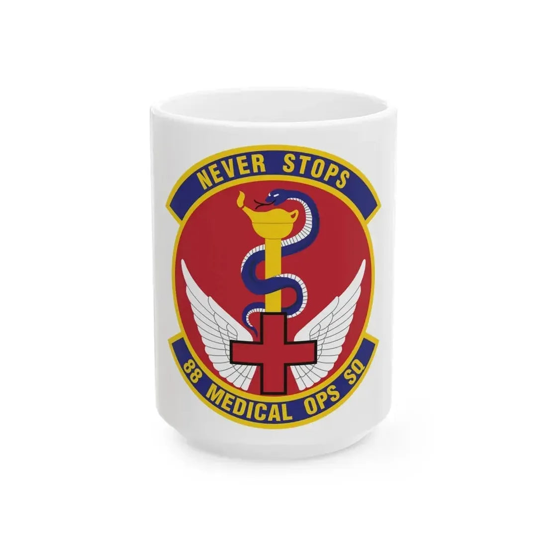 88th Medical Operations Squadron (U.S. Air Force) White Coffee Mug 15oz - Go Mug Yourself