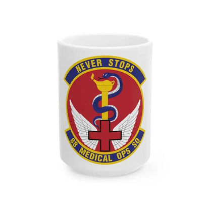 88th Medical Operations Squadron (U.S. Air Force) White Coffee Mug 15oz - Go Mug Yourself