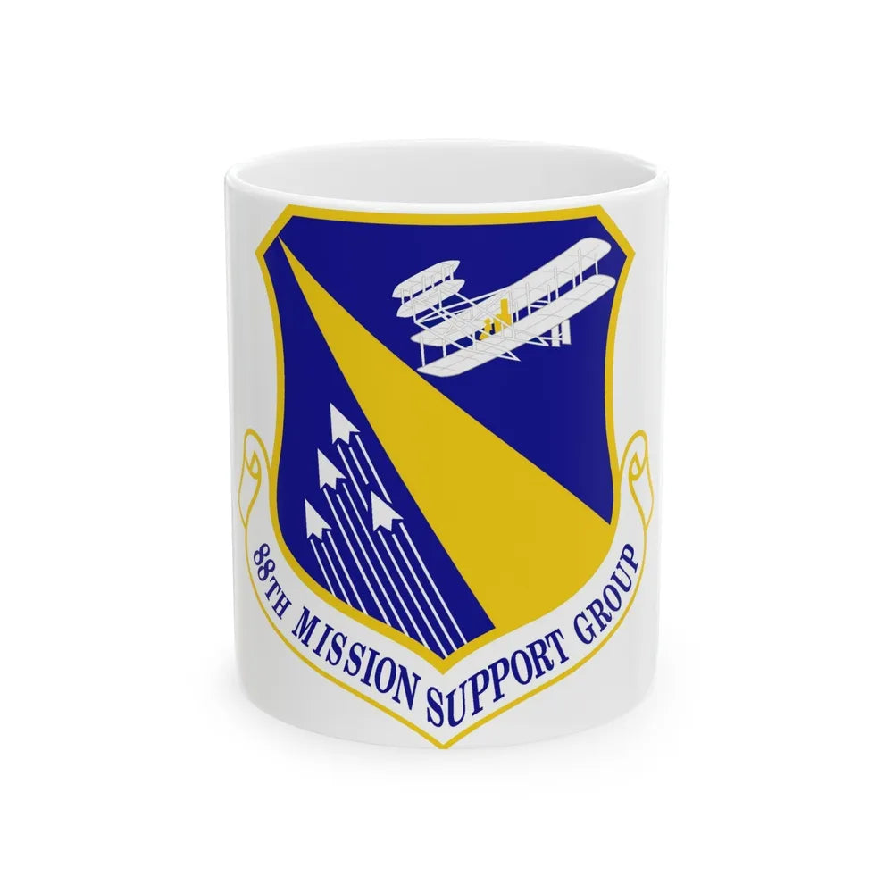 88th Mission Support Group (U.S. Air Force) White Coffee Mug-11oz-Go Mug Yourself