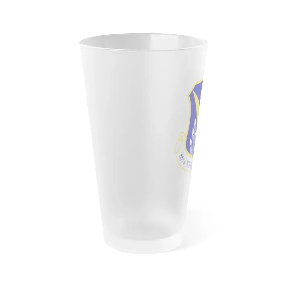 88th Mission Support Group (U.S. Air Force) Frosted Pint Glass 16oz - Go Mug Yourself