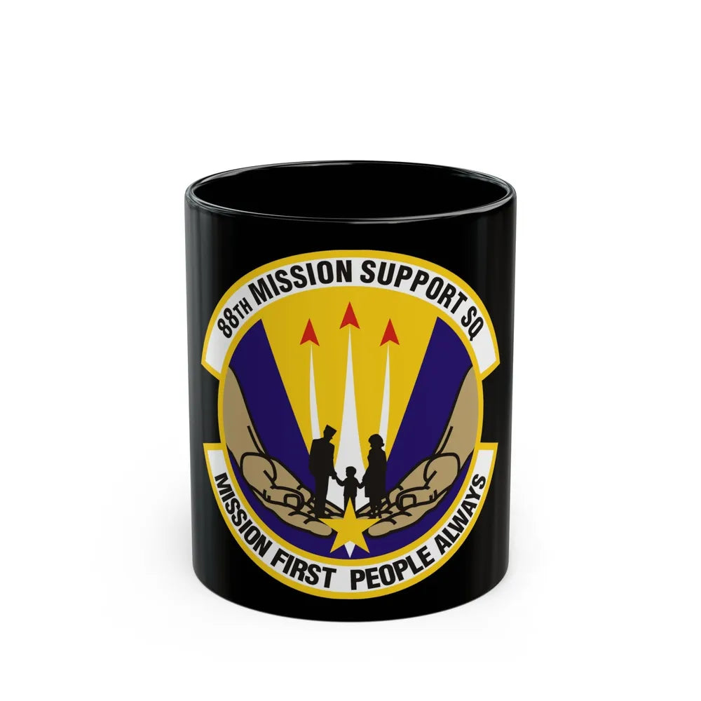 88th Mission Support Squadron (U.S. Air Force) Black Coffee Mug-11oz-Go Mug Yourself