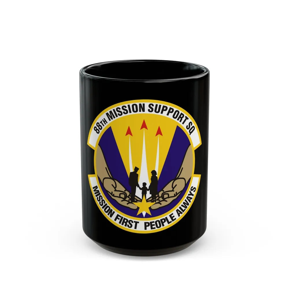 88th Mission Support Squadron (U.S. Air Force) Black Coffee Mug-15oz-Go Mug Yourself