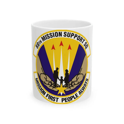 88th Mission Support Squadron (U.S. Air Force) White Coffee Mug-11oz-Go Mug Yourself