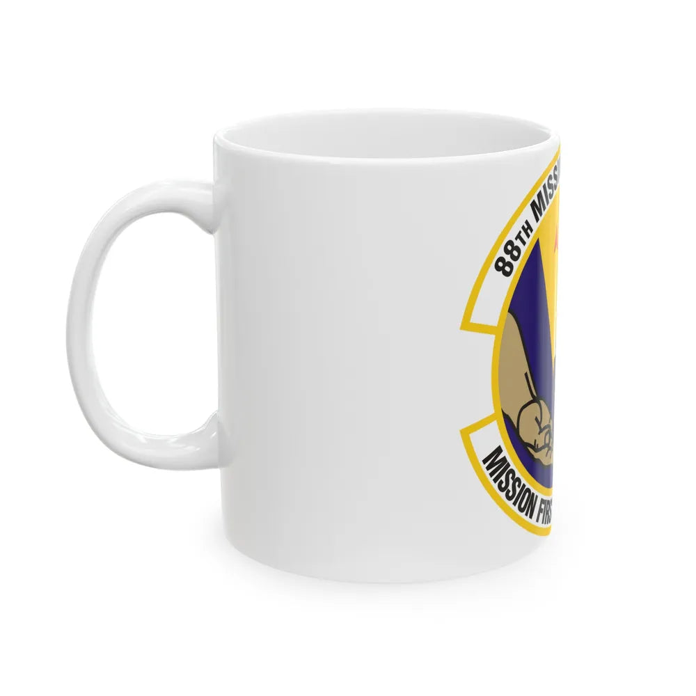 88th Mission Support Squadron (U.S. Air Force) White Coffee Mug-Go Mug Yourself