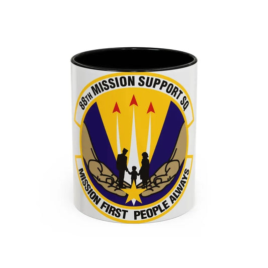 88th Mission Support Squadron (U.S. Air Force) Accent Coffee Mug 11oz Black - Go Mug Yourself