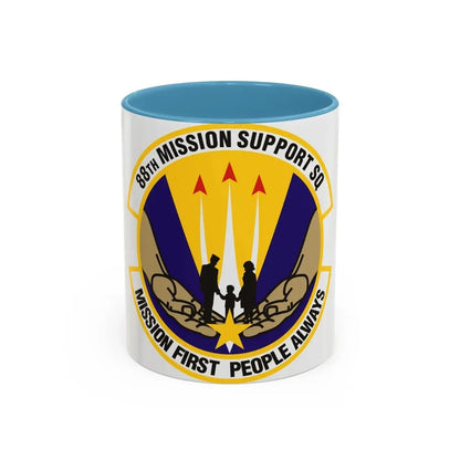 88th Mission Support Squadron (U.S. Air Force) Accent Coffee Mug 11oz Light Blue - Go Mug Yourself
