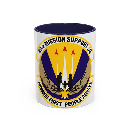 88th Mission Support Squadron (U.S. Air Force) Accent Coffee Mug 11oz Navy - Go Mug Yourself