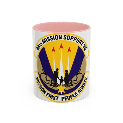 88th Mission Support Squadron (U.S. Air Force) Accent Coffee Mug 11oz Pink - Go Mug Yourself