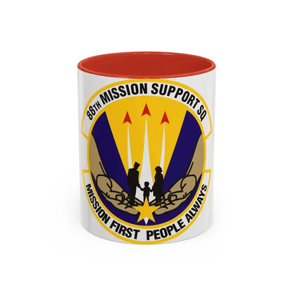 88th Mission Support Squadron (U.S. Air Force) Accent Coffee Mug 11oz Red - Go Mug Yourself