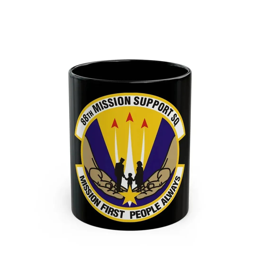 88th Mission Support Squadron (U.S. Air Force) Black Coffee Mug 11oz - Go Mug Yourself