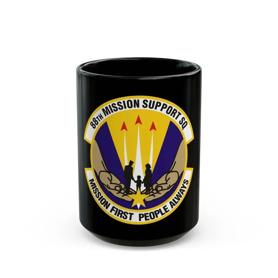 88th Mission Support Squadron (U.S. Air Force) Black Coffee Mug 15oz - Go Mug Yourself