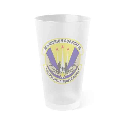88th Mission Support Squadron (U.S. Air Force) Frosted Pint Glass 16oz 16oz Frosted - Go Mug Yourself
