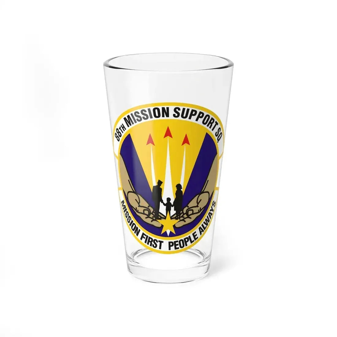 88th Mission Support Squadron (U.S. Air Force) Pint Glass 16oz 16oz - Go Mug Yourself