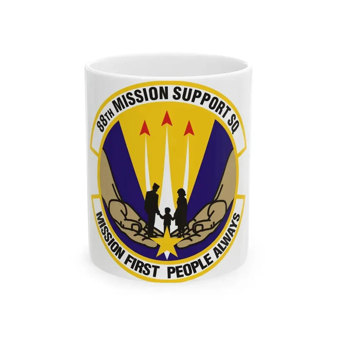 88th Mission Support Squadron (U.S. Air Force) White Coffee Mug 11oz - Go Mug Yourself