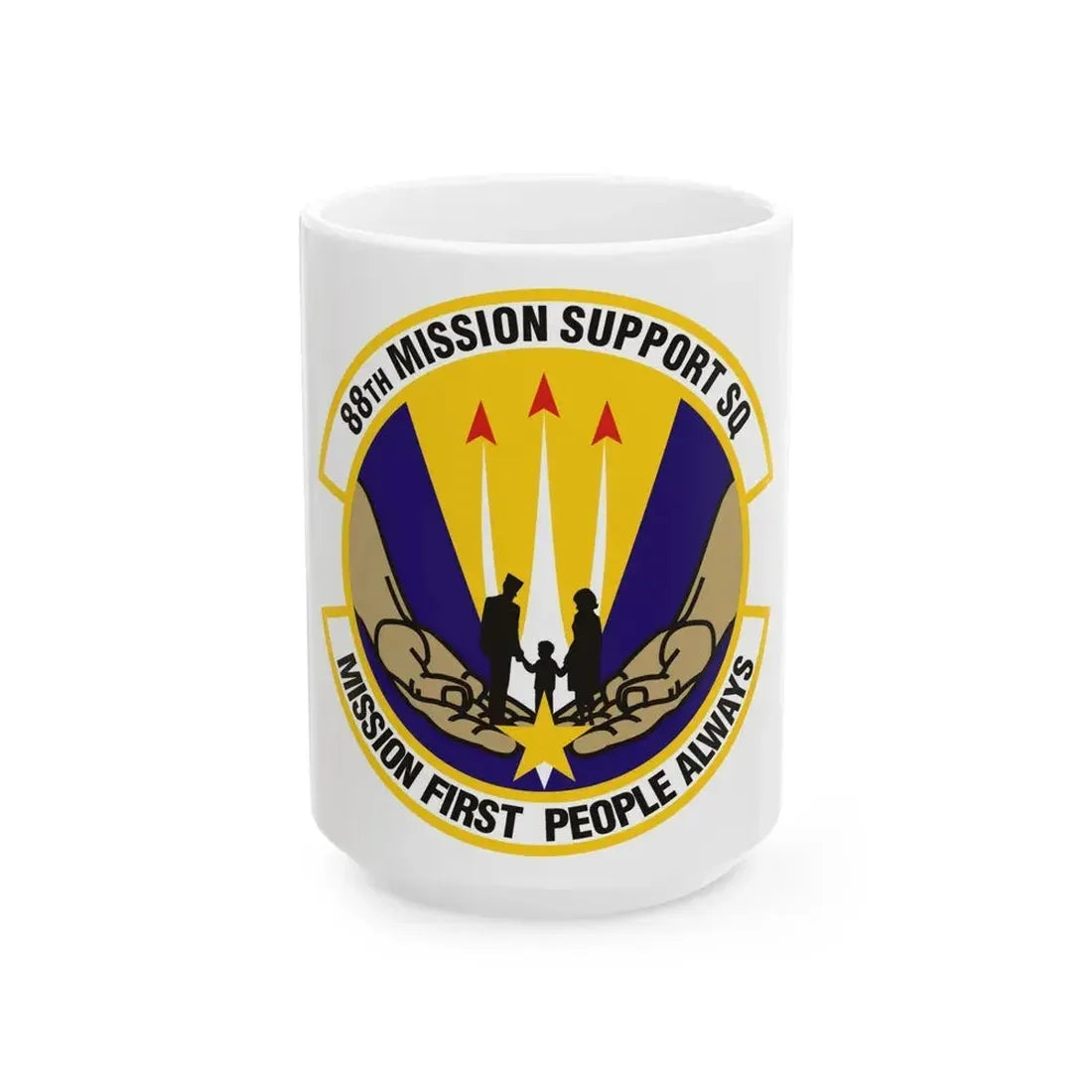 88th Mission Support Squadron (U.S. Air Force) White Coffee Mug 15oz - Go Mug Yourself