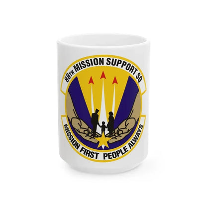 88th Mission Support Squadron (U.S. Air Force) White Coffee Mug 15oz - Go Mug Yourself