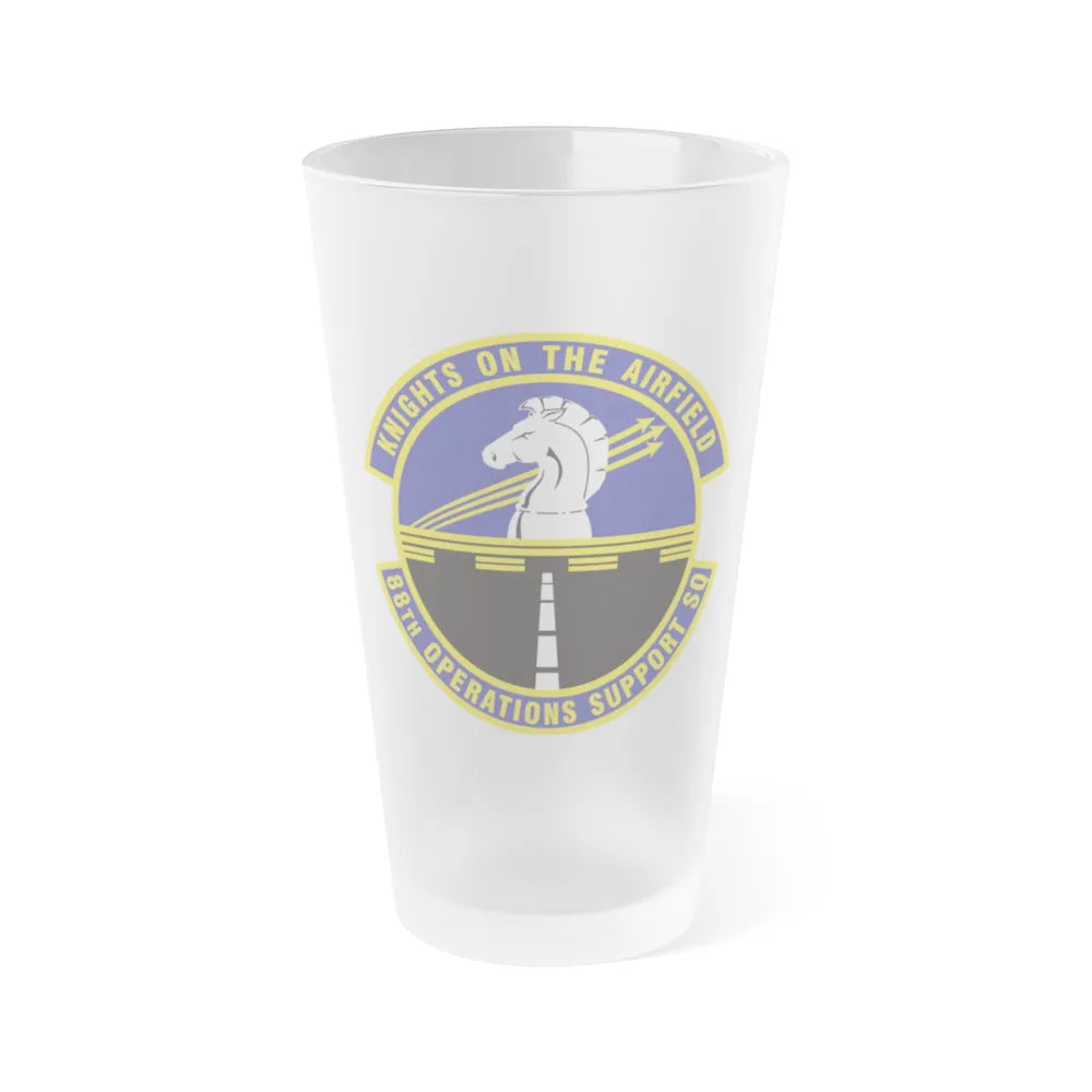 88th Operations Support Squadron (U.S. Air Force) Frosted Pint Glass 16oz-16oz-Frosted-Go Mug Yourself