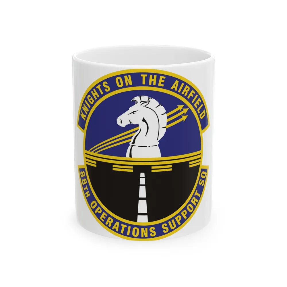 88th Operations Support Squadron (U.S. Air Force) White Coffee Mug-11oz-Go Mug Yourself