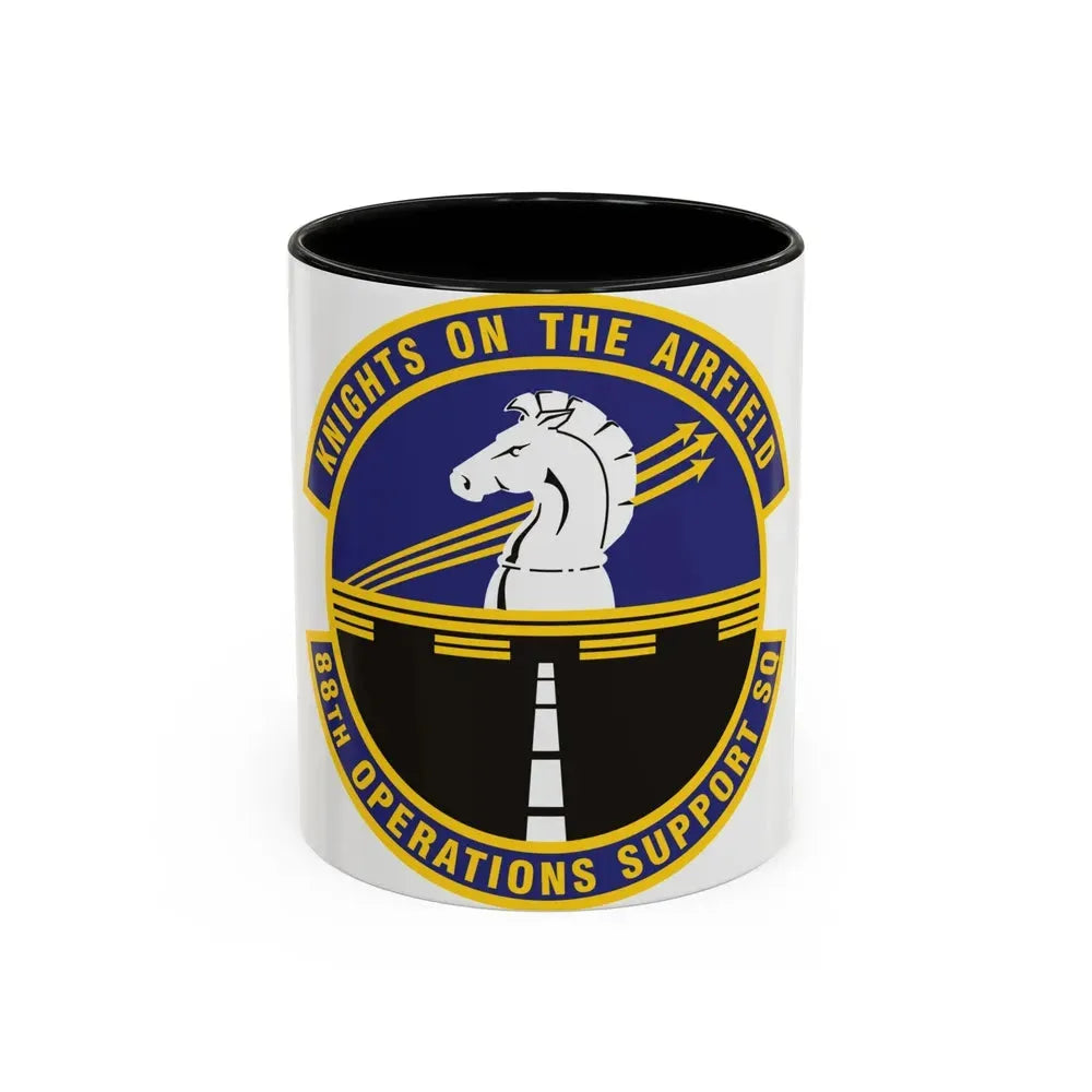 88th Operations Support Squadron (U.S. Air Force) Accent Coffee Mug 11oz Black - Go Mug Yourself