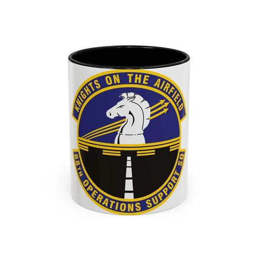 88th Operations Support Squadron (U.S. Air Force) Accent Coffee Mug 11oz Black - Go Mug Yourself