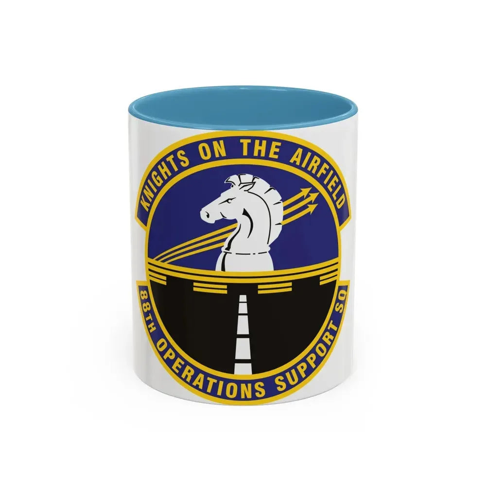88th Operations Support Squadron (U.S. Air Force) Accent Coffee Mug 11oz Light Blue - Go Mug Yourself