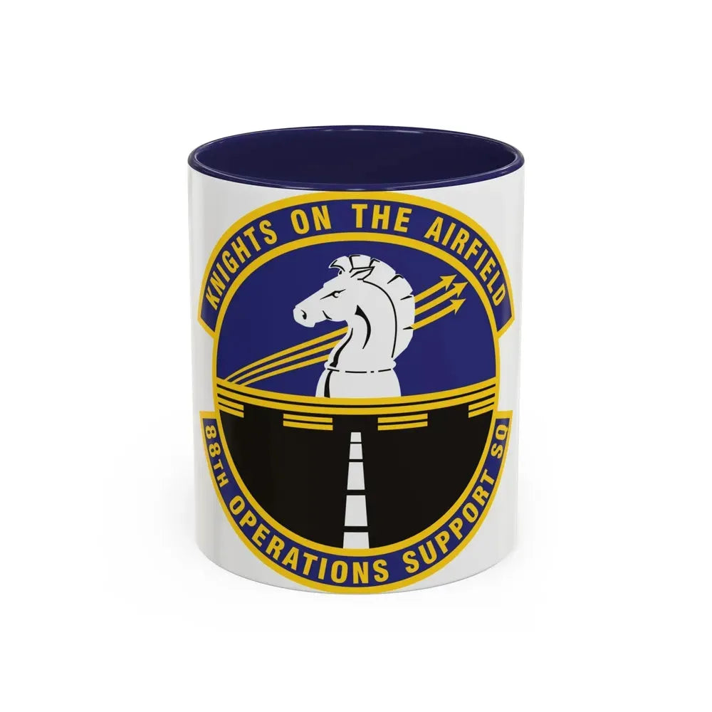 88th Operations Support Squadron (U.S. Air Force) Accent Coffee Mug 11oz Navy - Go Mug Yourself
