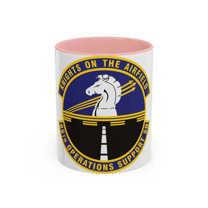 88th Operations Support Squadron (U.S. Air Force) Accent Coffee Mug 11oz Pink - Go Mug Yourself