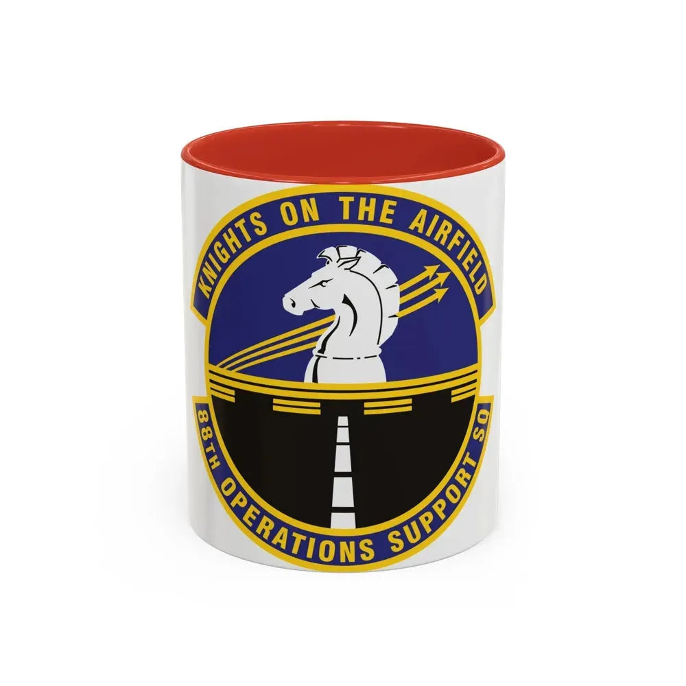 88th Operations Support Squadron (U.S. Air Force) Accent Coffee Mug 11oz Red - Go Mug Yourself