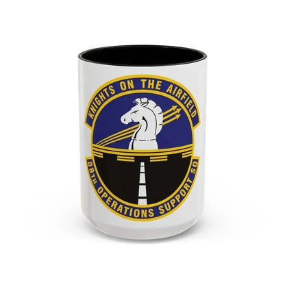 88th Operations Support Squadron (U.S. Air Force) Accent Coffee Mug 15oz Black - Go Mug Yourself