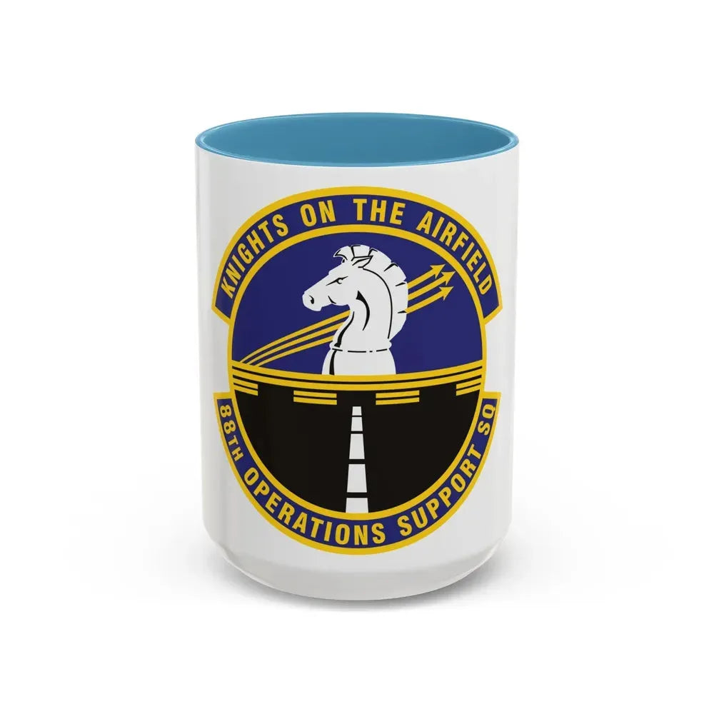 88th Operations Support Squadron (U.S. Air Force) Accent Coffee Mug 15oz Light Blue - Go Mug Yourself