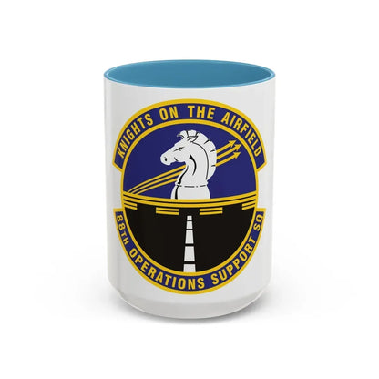 88th Operations Support Squadron (U.S. Air Force) Accent Coffee Mug 15oz Light Blue - Go Mug Yourself
