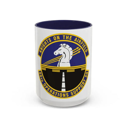 88th Operations Support Squadron (U.S. Air Force) Accent Coffee Mug 15oz Navy - Go Mug Yourself