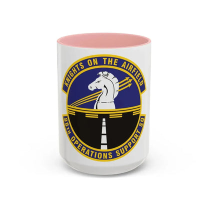 88th Operations Support Squadron (U.S. Air Force) Accent Coffee Mug 15oz Pink - Go Mug Yourself