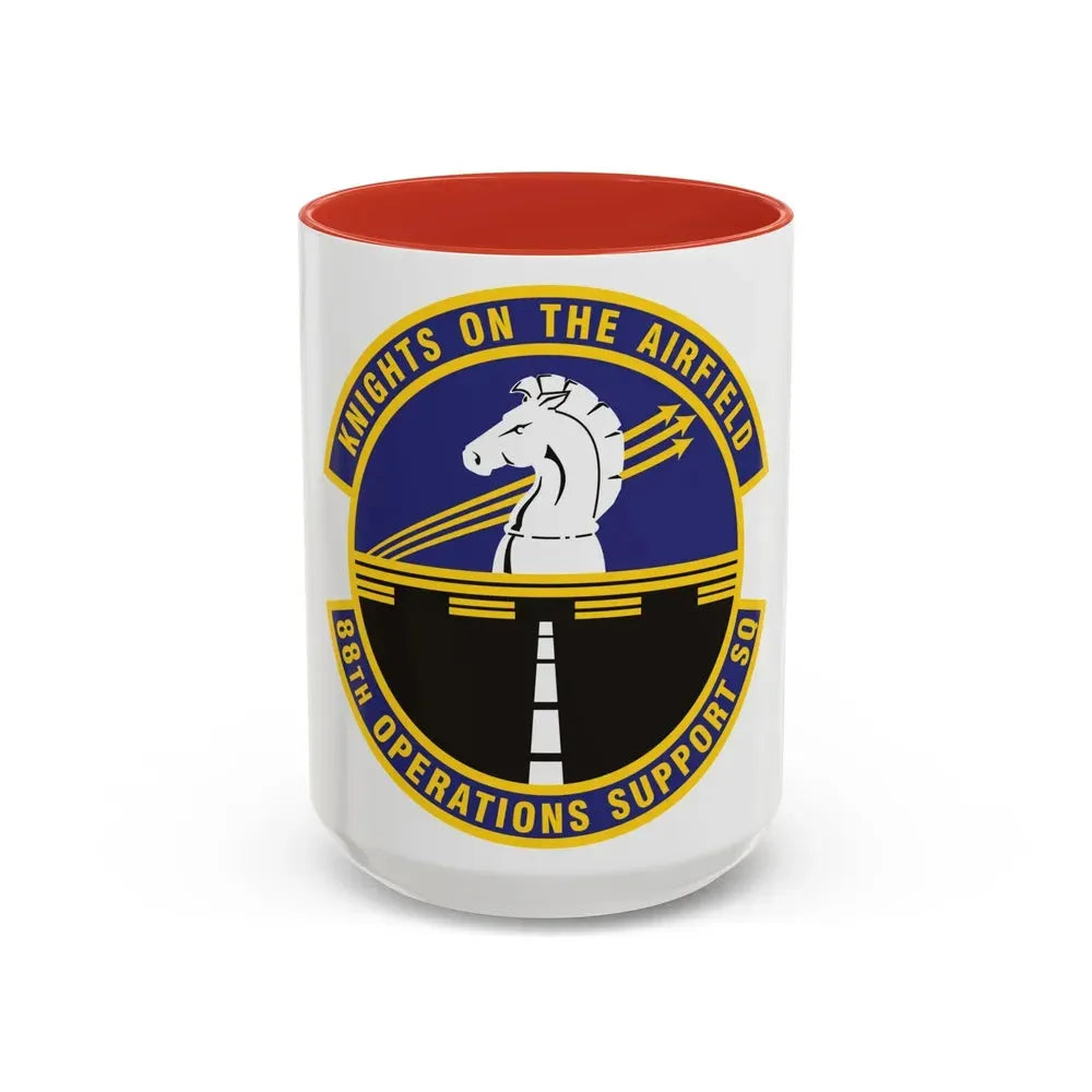 88th Operations Support Squadron (U.S. Air Force) Accent Coffee Mug 15oz Red - Go Mug Yourself