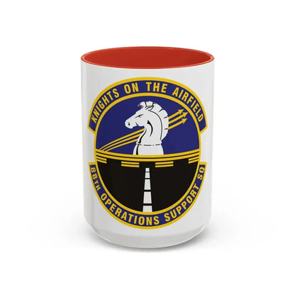 88th Operations Support Squadron (U.S. Air Force) Accent Coffee Mug 15oz Red - Go Mug Yourself