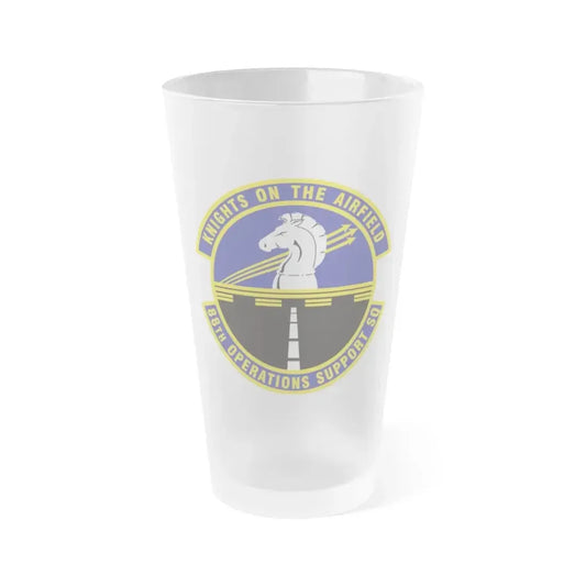88th Operations Support Squadron (U.S. Air Force) Frosted Pint Glass 16oz 16oz Frosted - Go Mug Yourself