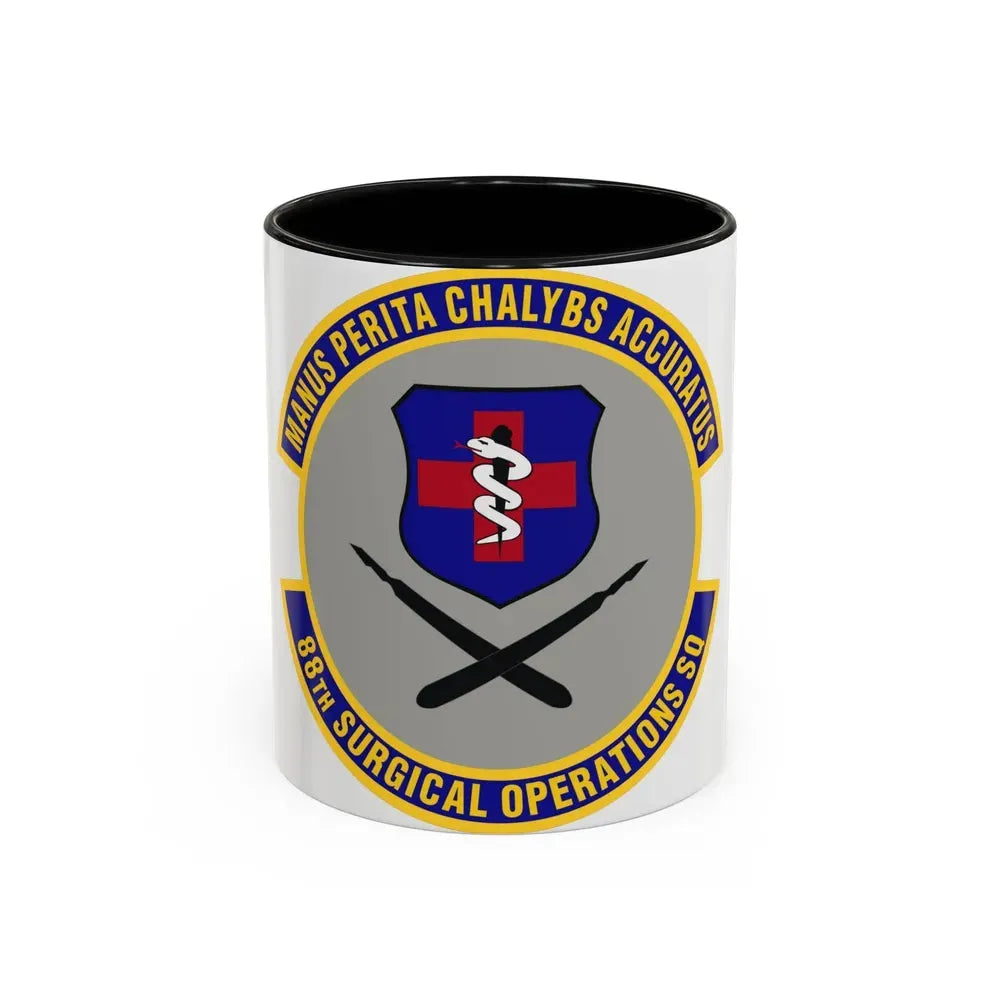 88th Surgical Operations Squadron (U.S. Air Force) Accent Coffee Mug 11oz Black - Go Mug Yourself