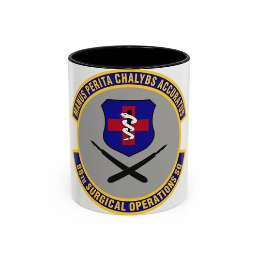 88th Surgical Operations Squadron (U.S. Air Force) Accent Coffee Mug 11oz Black - Go Mug Yourself