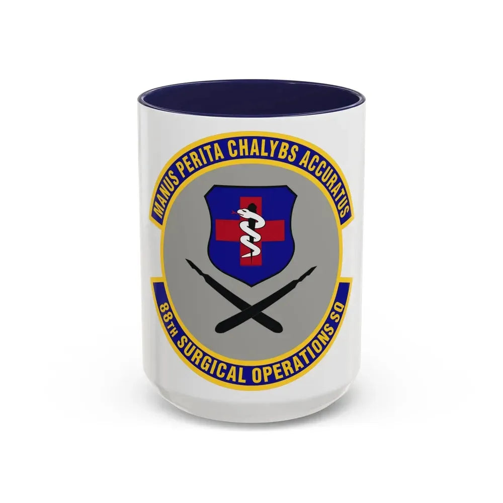 88th Surgical Operations Squadron (U.S. Air Force) Accent Coffee Mug 15oz Navy - Go Mug Yourself