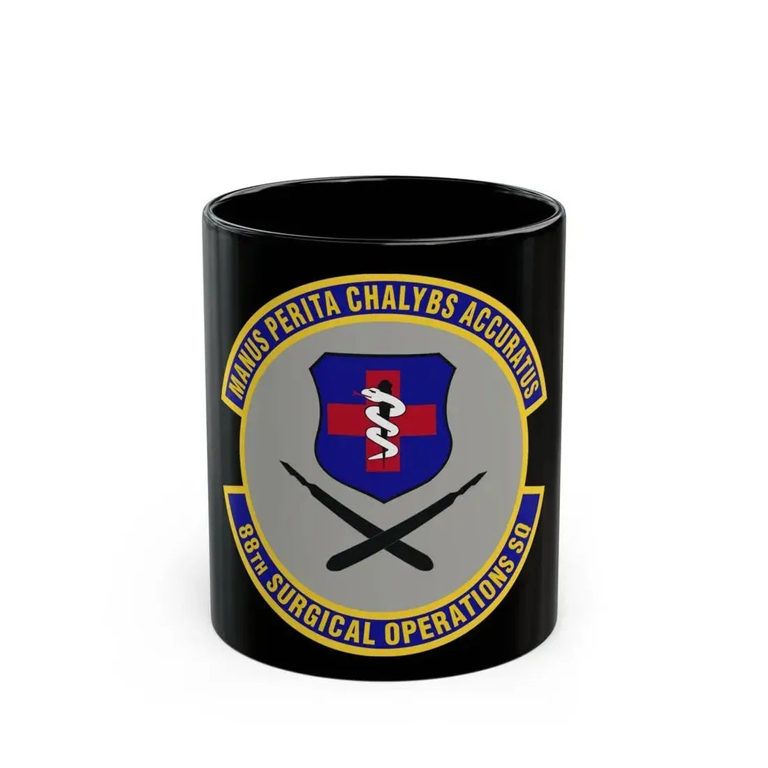 88th Surgical Operations Squadron (U.S. Air Force) Black Coffee Mug 11oz - Go Mug Yourself